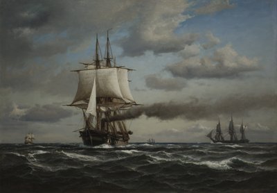 Frigate Jylland by Anton Melbye